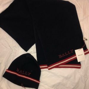 Bally  Men Scarf and Beanie Brand New